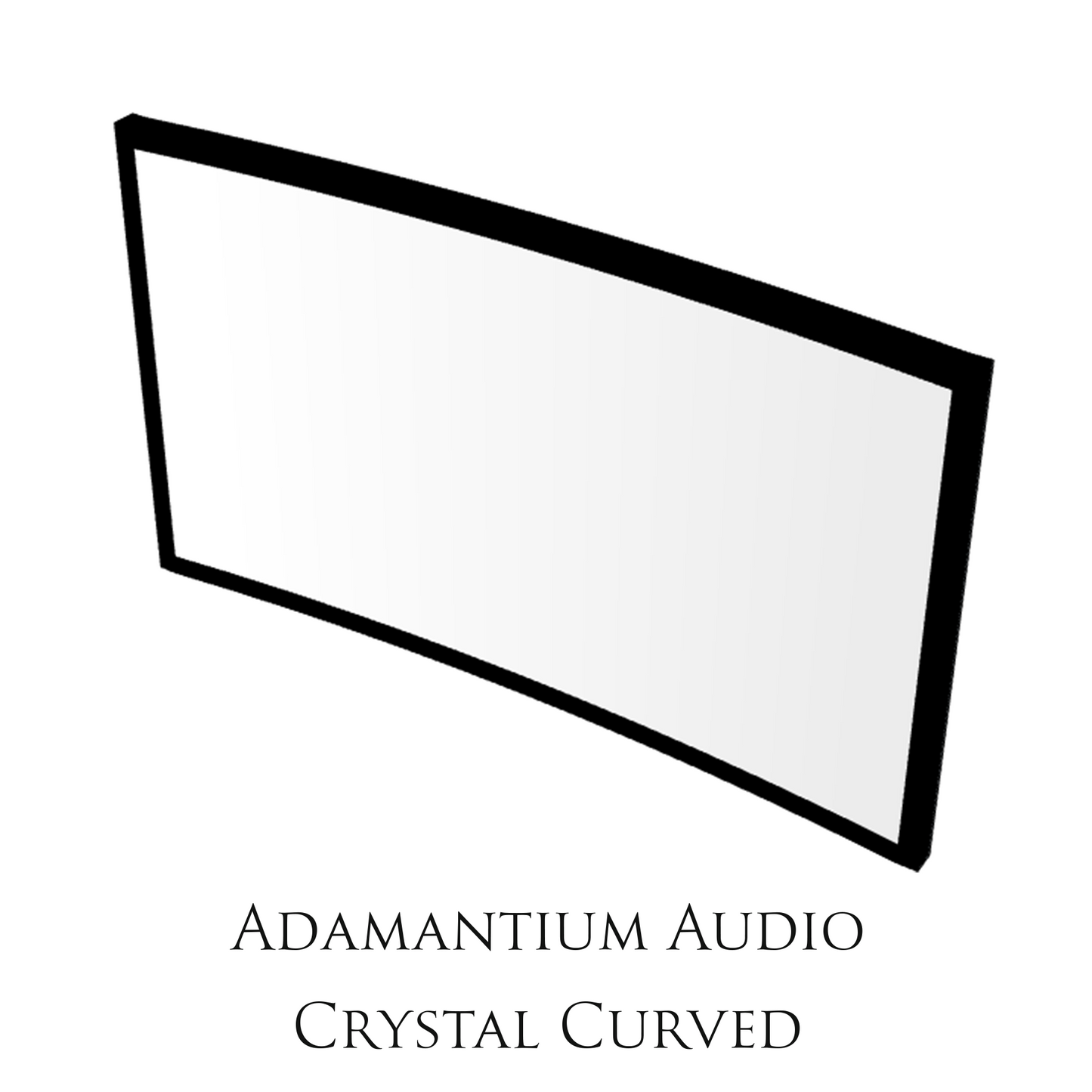 Adamantium Audio Rahmenleinwand Crystal Curved 16:9